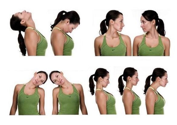 Ejercicios sobre la osteocondrosis de la columna cervical