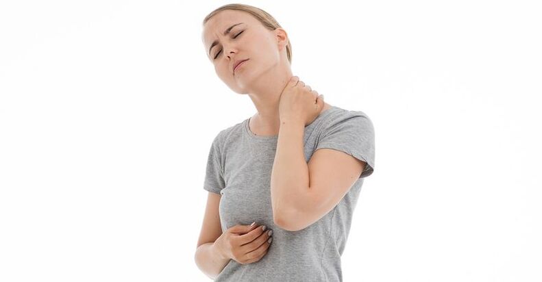 Dolor en la osteocondrosis cervical.